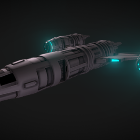 3D model vesmírné lodi Guardian Starfighter