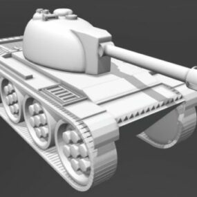 3D model armádního tanku High Poly