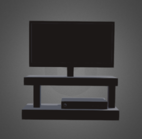 Tv Gaming Console Device 3d model