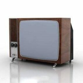 Conception de téléviseur vintage modèle 3D