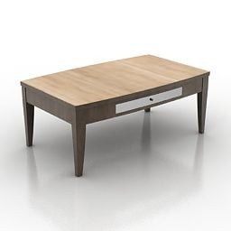 Wood Table Cocktail Design 3d model