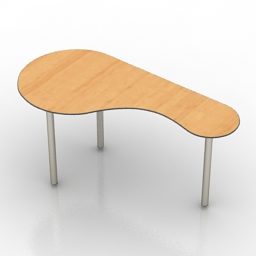 Projekt biurowego stołu roboczego Model 3D