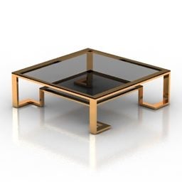 Прямокутний скляний стіл Eichholtz 3d модель