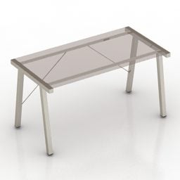 Rectangle Table Flat Design 3d model