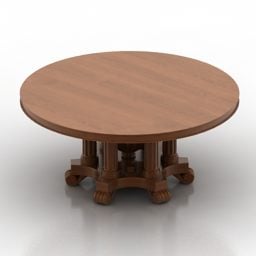 Wooden Table Fletcher 3d model