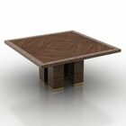 Square Wood Table Giorgio Design