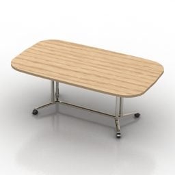 Modello 3d di design del tavolo ovale