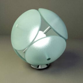 Lámpara de mesa circular V1 modelo 3d