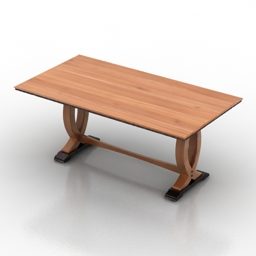 Meubles de table en bois malaisien modèle 3D