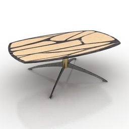 Table Furniture Mercedes Benz Style 3d model