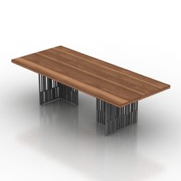 Wooden Table Molteni Design 3d model