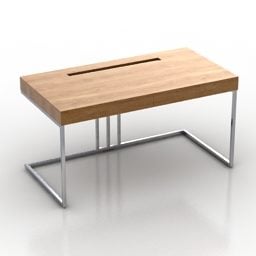 Office Wood Table Porada Design 3d model