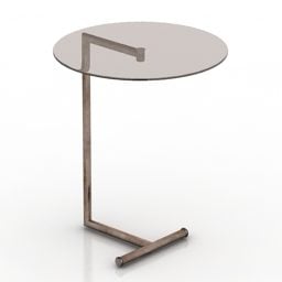 میز نشیمن شیشه ای اسپات مدل سه بعدی