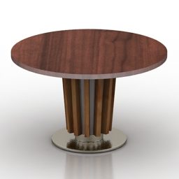 طاولة مستديرة تصميم تافولو نموذج ثلاثي الأبعاد