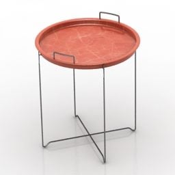 3д модель мебели для стола с круглым подносом