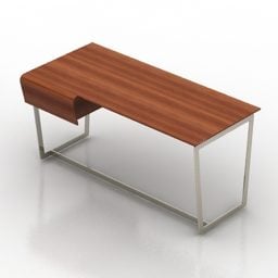 Wooden Table Desk Design 3d model