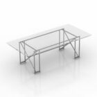 Glass Table Double Furniture