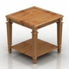 Antique Wood Table Fontainebleau