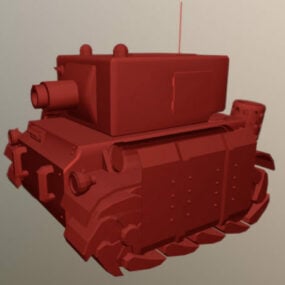 Guerra de tanques modelo 3d