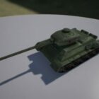 Military Old Tank Lowpoly