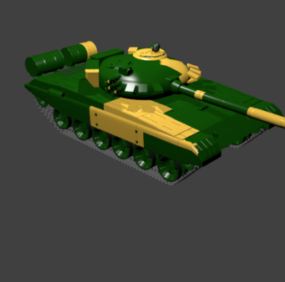 Military Tank T72 3d-modell