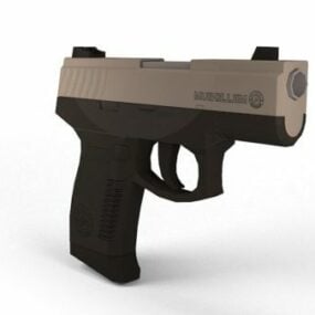 Taurus Pt320 Hand Gun 3d-modell
