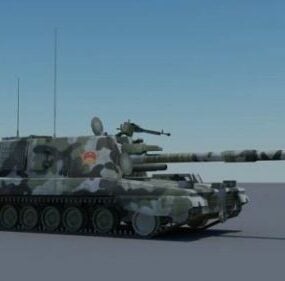 Model 3D czołgu Scifi