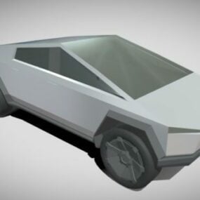 Modello 3d dell'auto Tesla Cybertruck
