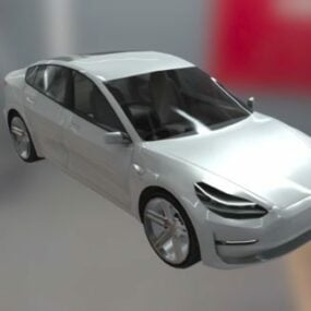 3д модель автомобиля Tesla Model 3