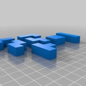 Model 3d Cetak Blok Tetris