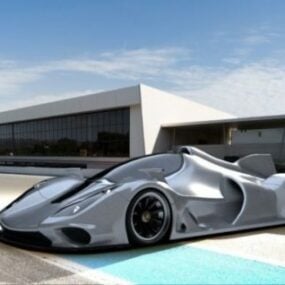 Model 3D samochodu Le Mans