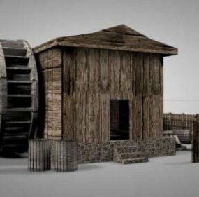 Old Mill House 3d model