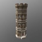 Torre de vigilancia de piedra antigua