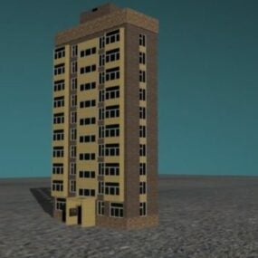 10 Levels Apartment House 3d-modell