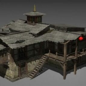 중국 티베트 하우스 디자인 3d 모델