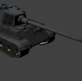 Modello 2d del carro armato pesante Tiger II della Seconda Guerra Mondiale