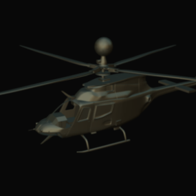 Military Helicopter Ec135 3d model
