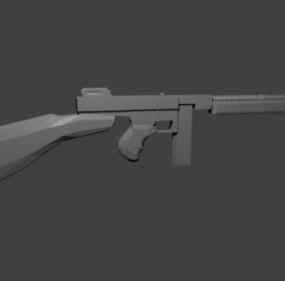 Waffe Tommy Gun 3D-Modell