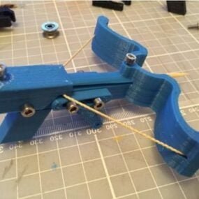Model 3D kuszy z wykałaczką do wydrukowania