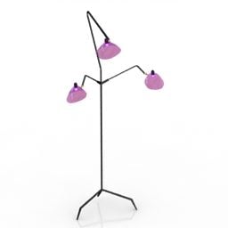 Torchere Lamp Tripod Style 3D-malli