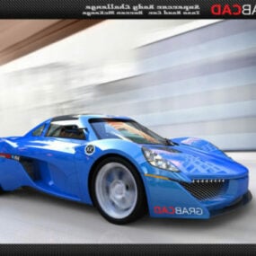 3D model sportovního auta Tosa Street