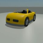 Žluté dětské autíčko