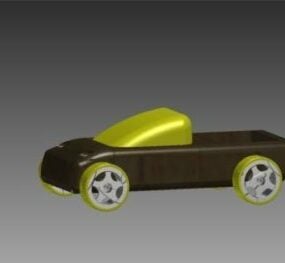 Lowpoly Zabawka dla dzieci Pickup Model 3D