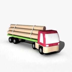 Modello 3d di camion giocattolo per bambini
