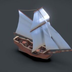 Trader Tallship Sailor Ship 3D-Modell