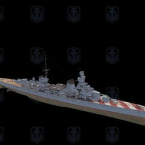 Model 3d Kapal Penjelajah Tentara Trento