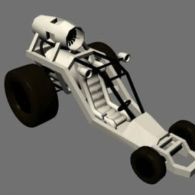 Voiture de course Turbo X modèle 3D