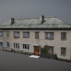 Two-storey House Building 3d model