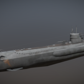 U557 Navy Ship 3d model