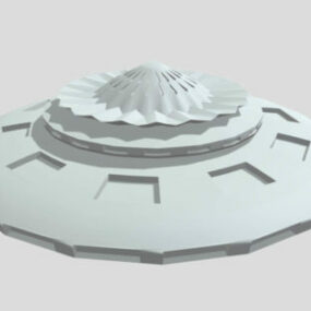 Modelo 3D da nave espacial Ufo Scifi